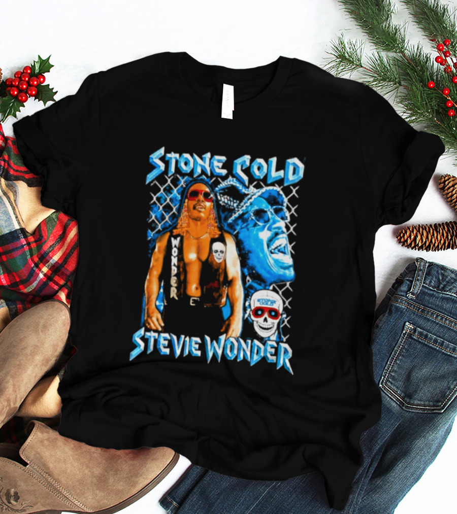 Stone Cold Stevie Wonder Iconic Mashup Legend T-Shirt