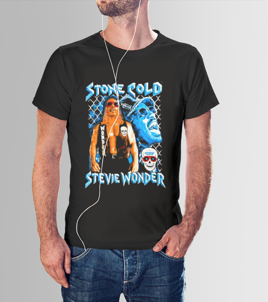 Stone Cold Stevie Wonder Iconic Mashup Legend T-Shirt