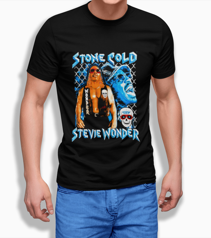 Stone Cold Stevie Wonder Iconic Mashup Legend T-Shirt