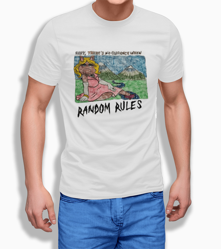 Baby There's No Guidance When Random Rules Miss Piggy Mountains Stream T-Shirt