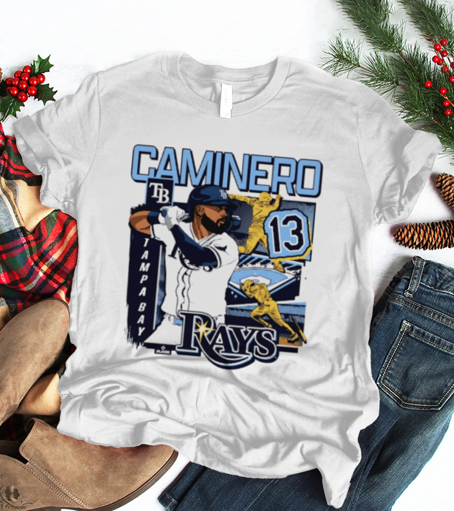 Caminero Tampa Bay Rays 13 Baseball Player T-Shirt