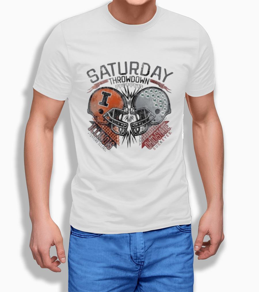 Ohio State Buckeyes Vs Illinois Fighting Illini Football Throwdown September 26 2026 Saturday T-Shirt