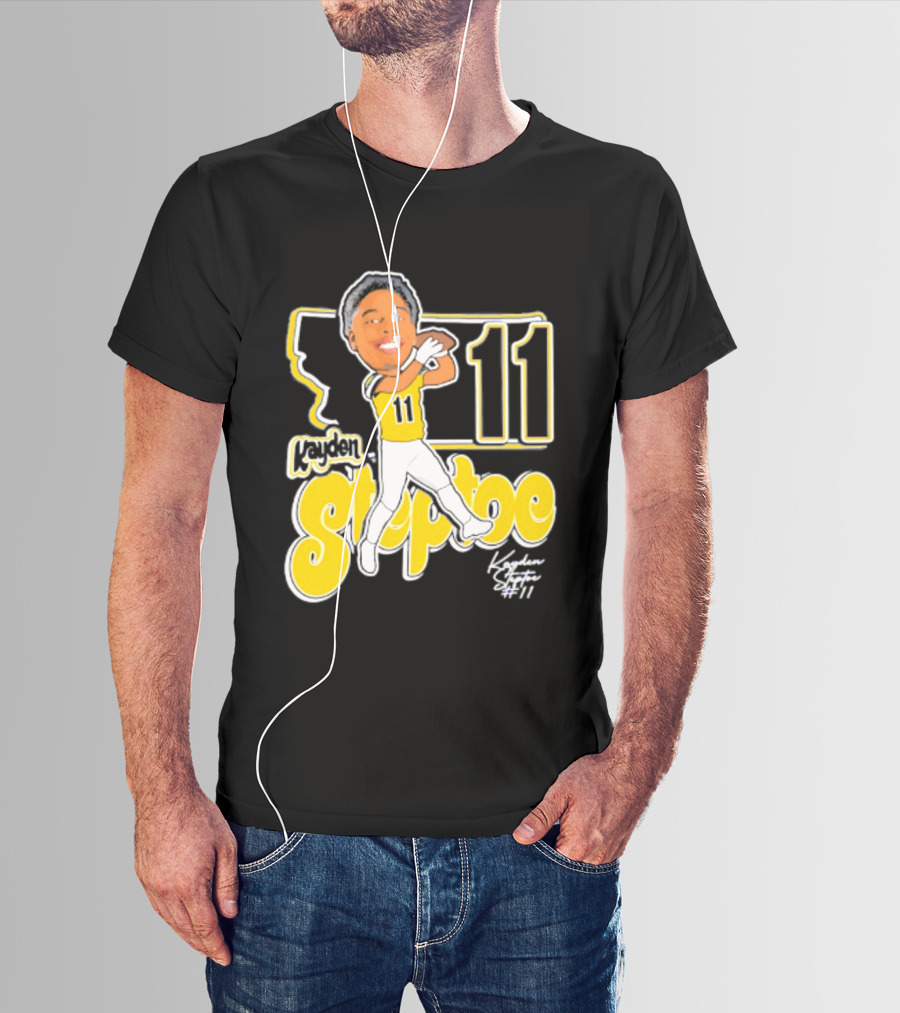 Montana State Bobcats Kayden Steptoe 11 Caricature 2026 T-Shirt