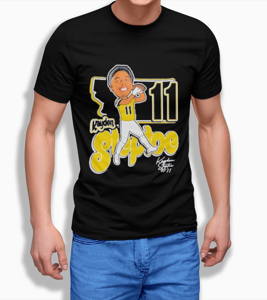 Montana State Bobcats Kayden Steptoe 11 Caricature 2026 T-Shirt