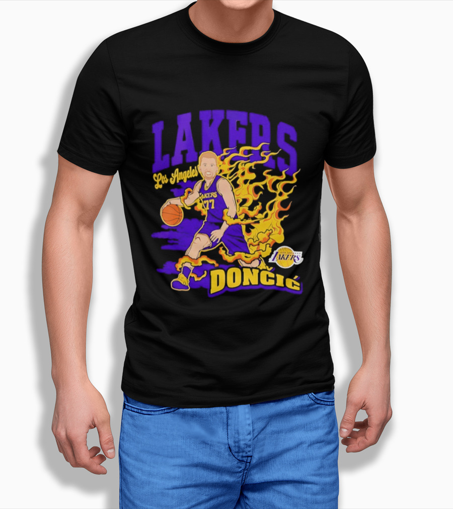 Los Angeles Lakers Luka Dončić Los Angeles Lakers Dončić T-Shirt