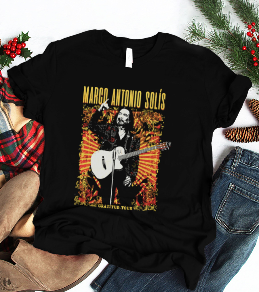 Marco Antonio Solis Gratitud Tour Latin Music Guitar T-Shirt