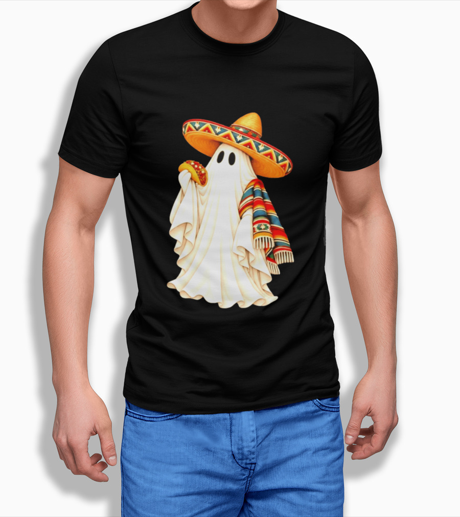 Me Ghosta Tacos Halloween Sombrero Ghost 2026 T-Shirt