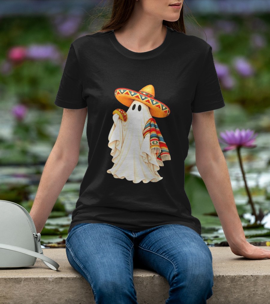 Me Ghosta Tacos Halloween Sombrero Ghost 2026 T-Shirt
