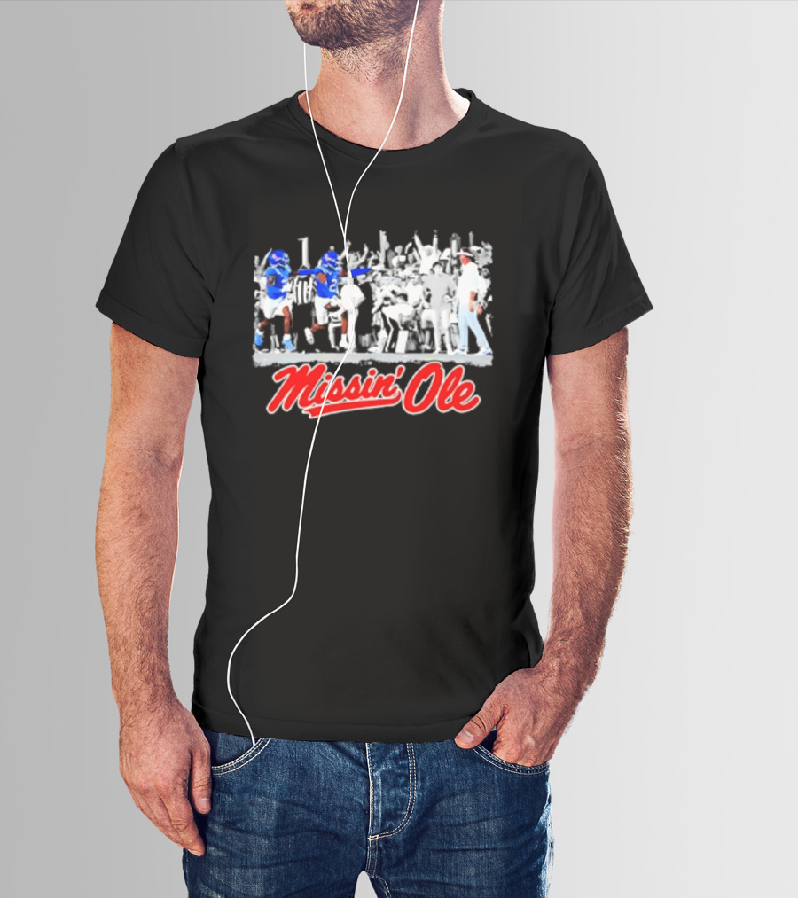 Missin' Ole Rebels Football Coach Mississippi T-Shirt