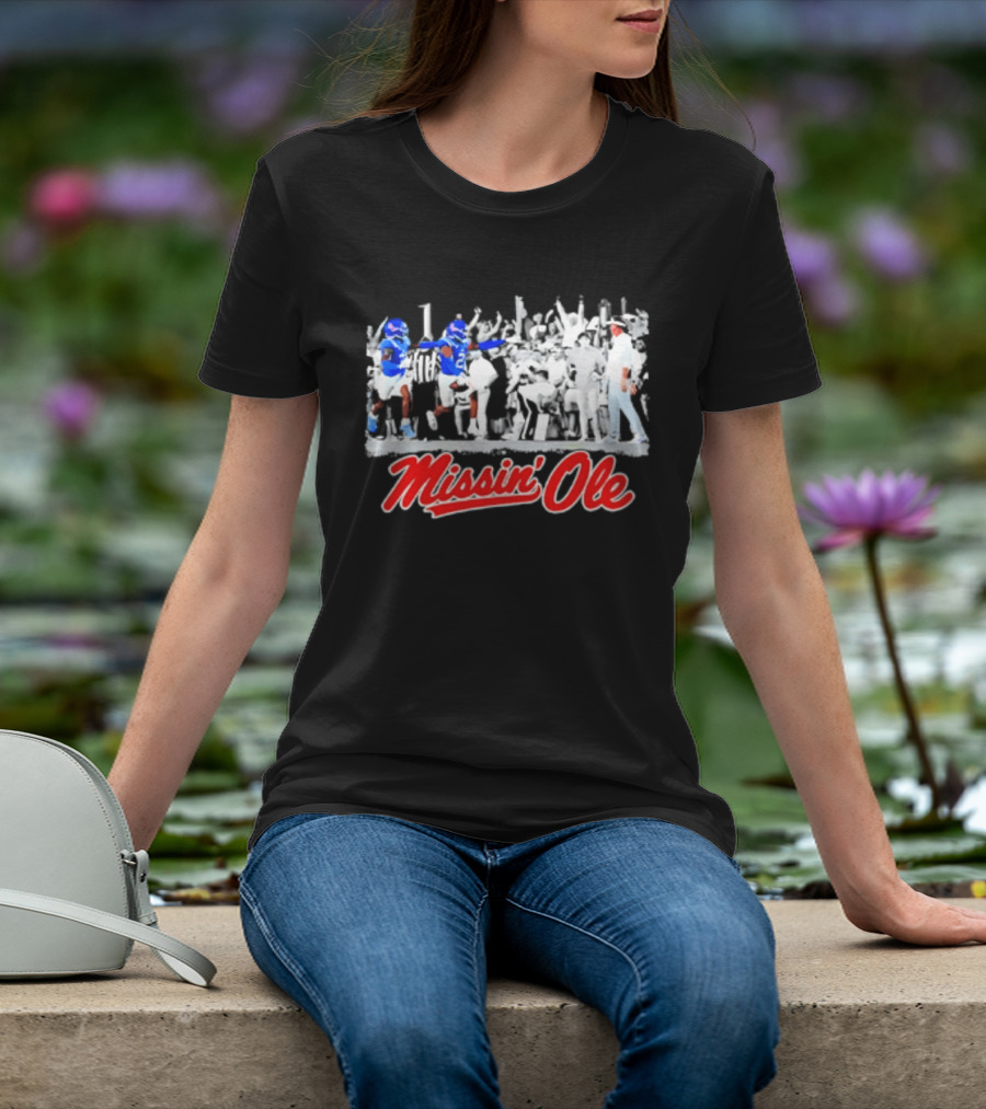 Missin' Ole Rebels Football Coach Mississippi T-Shirt