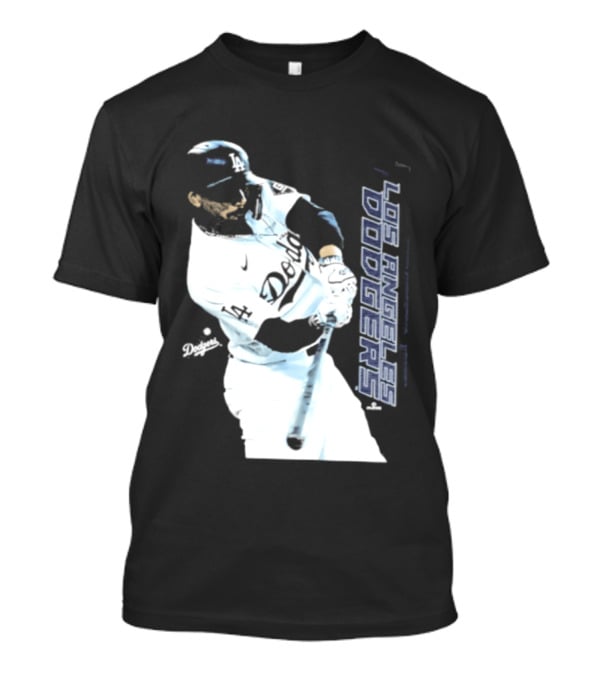 Mookie Betts Los Angeles Dodgers MLB Swing Action T-Shirt