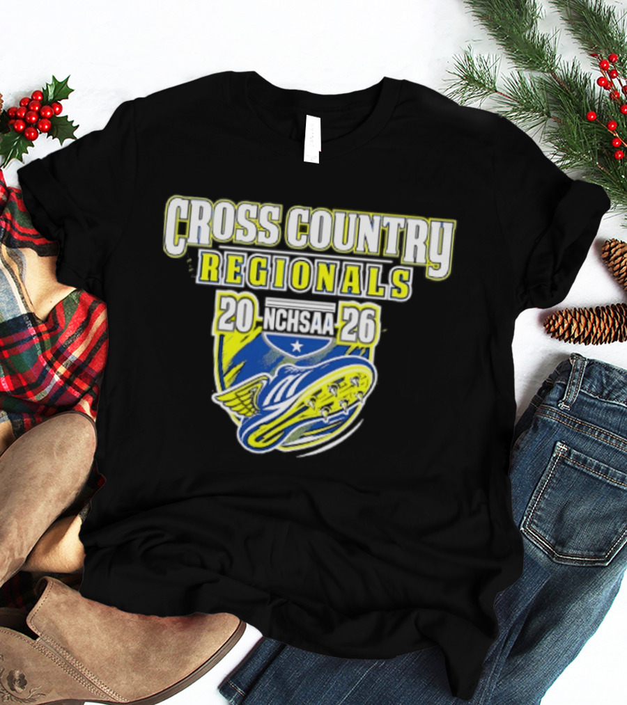 Cross Country Regionals 2026 North Carolina Running Event Crest T-Shirt