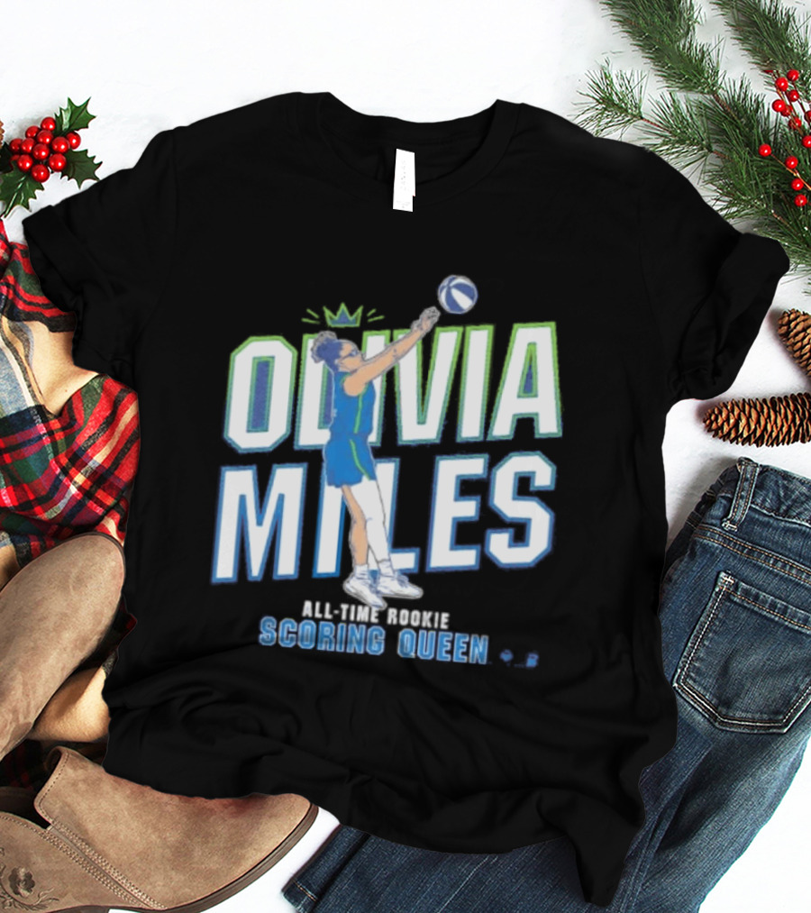 Olivia Miles All Time Rookie Scoring Queen Basketball T-Shirt