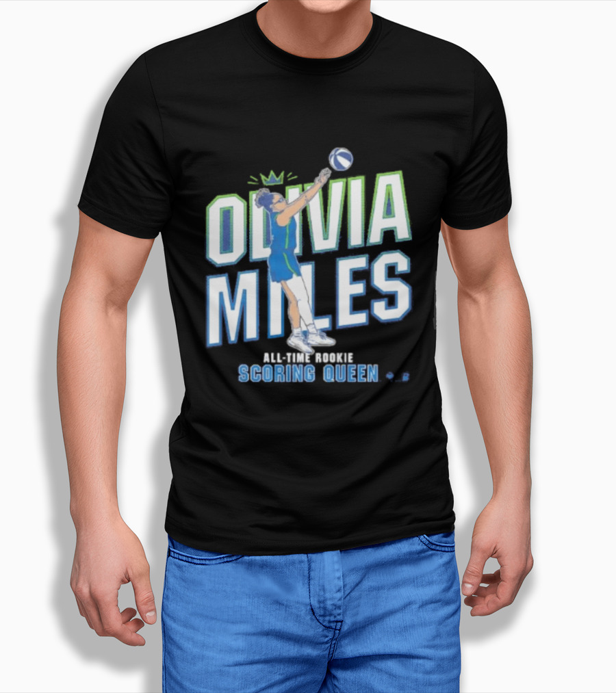 Olivia Miles All Time Rookie Scoring Queen Basketball T-Shirt