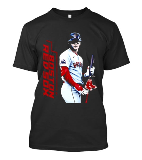 Roman Anthony Boston Red Sox MLB Player Swing Action T-Shirt