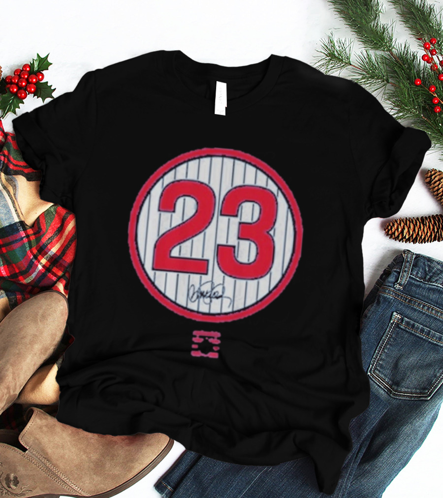 Ryne Sandberg 23 MLB Legend Signature T-Shirt