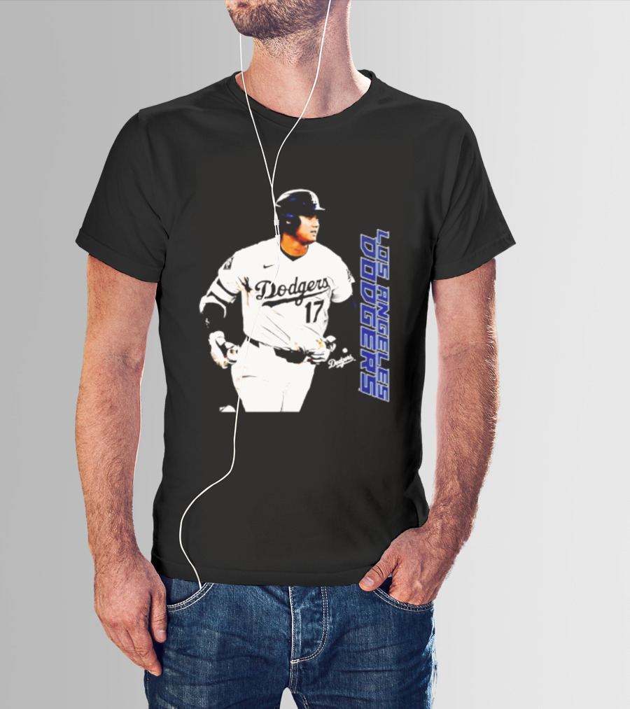 Shohei Ohtani Los Angeles Dodgers MLB Swing 17 T-Shirt