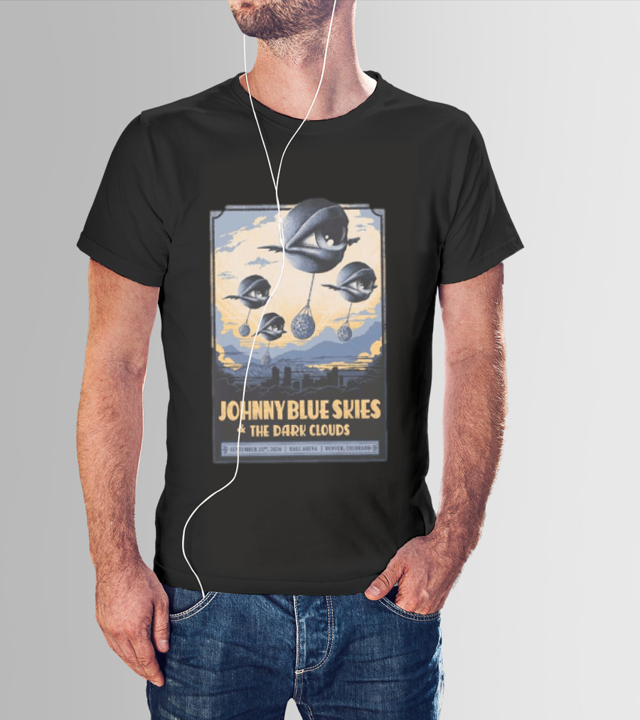 Johnny Blue Skies And The Dark Clouds Ball Arena Denver Colorado September 23 2026 Tour T-Shirt