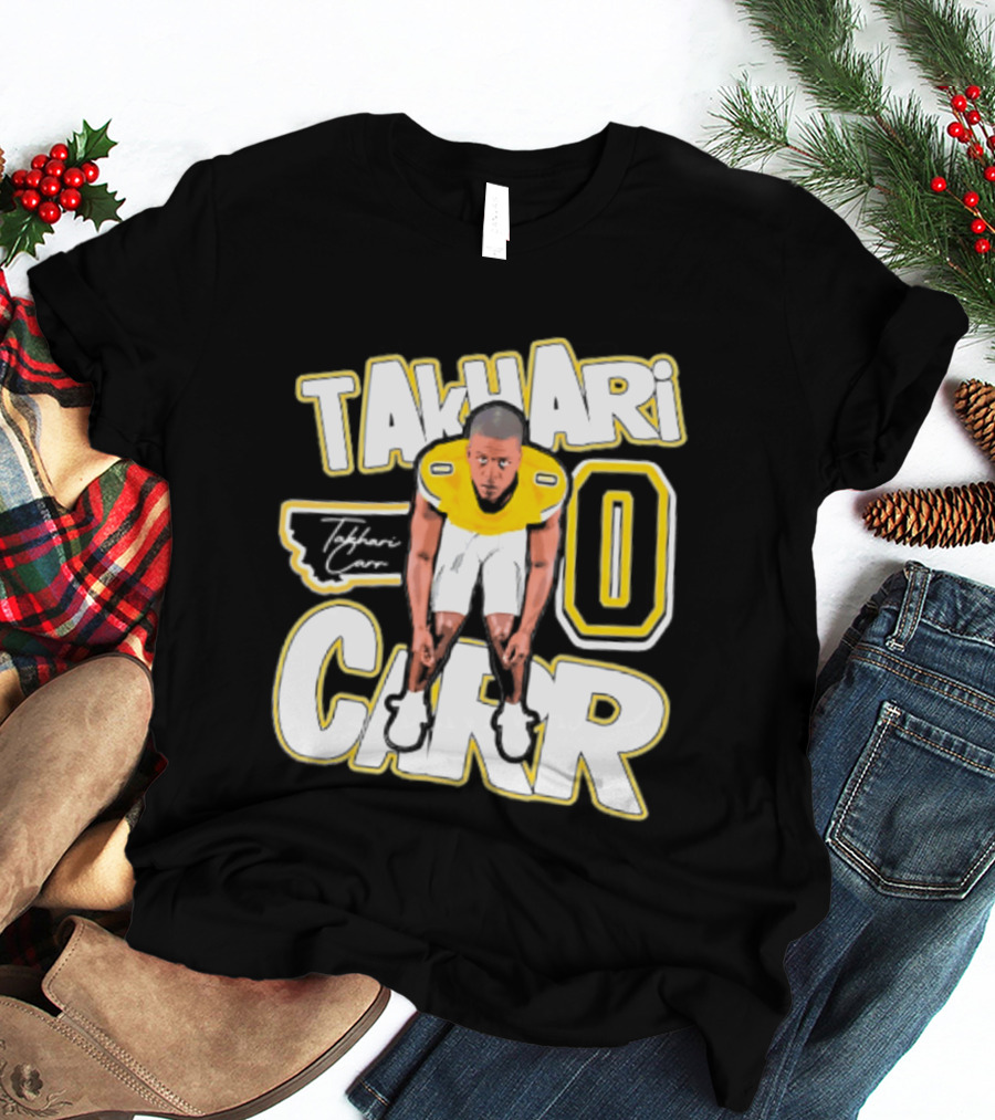 Takhari Carr Montana State Bobcats Player 2026 Caricature T-Shirt