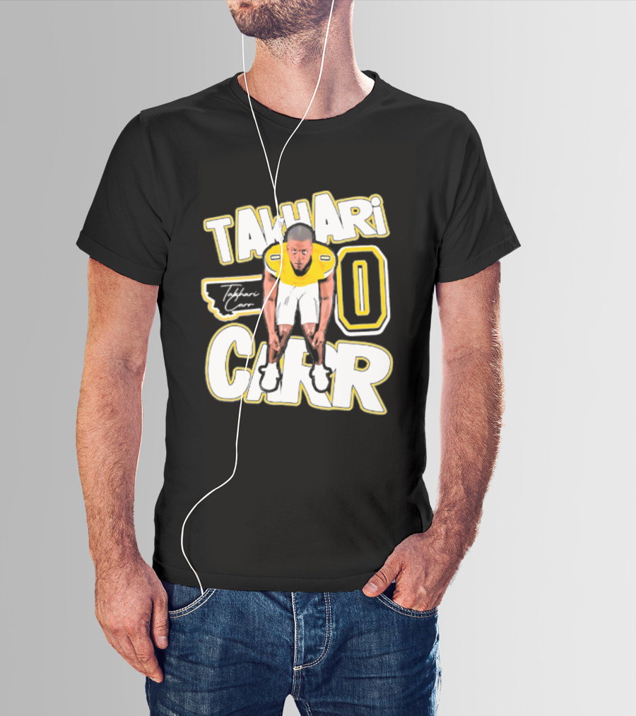 Takhari Carr Montana State Bobcats Player 2026 Caricature T-Shirt