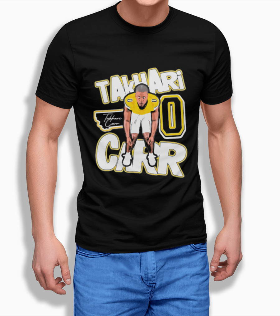 Takhari Carr Montana State Bobcats Player 2026 Caricature T-Shirt