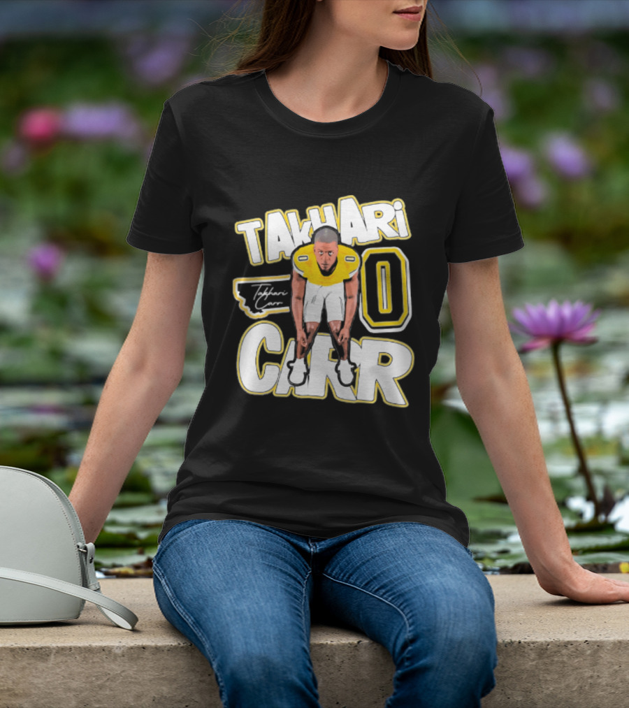 Takhari Carr Montana State Bobcats Player 2026 Caricature T-Shirt