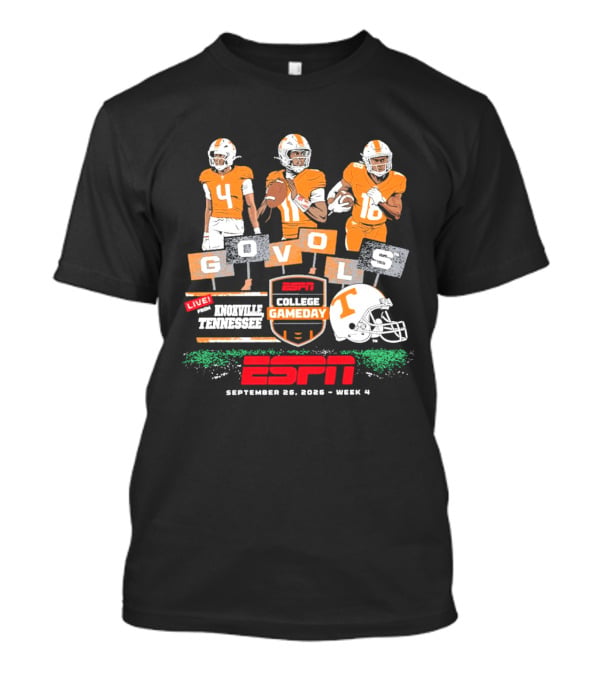 Tennessee Football ESPN College Gameday Go Vols Knoxville September 2023 Week 4 T-Shirt