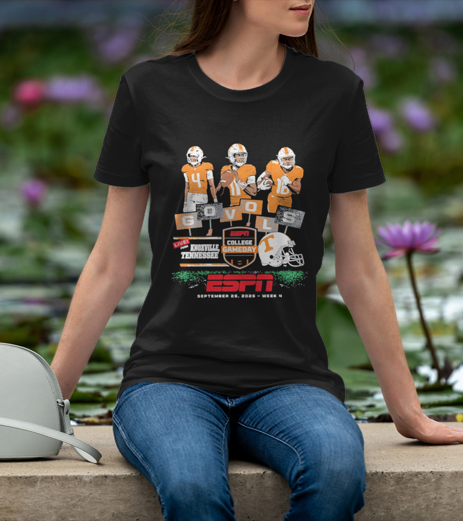 Tennessee Football ESPN College Gameday Go Vols Knoxville September 2023 Week 4 T-Shirt
