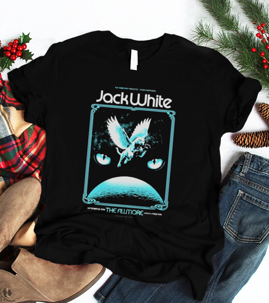 Jack White The Fillmore San Francisco September 23 2026 Angel Imagery Concert T-Shirt