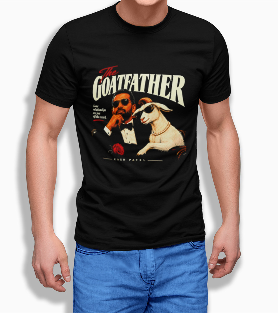 The Goatfather Kash Patel FBI Meme Goat T-Shirt