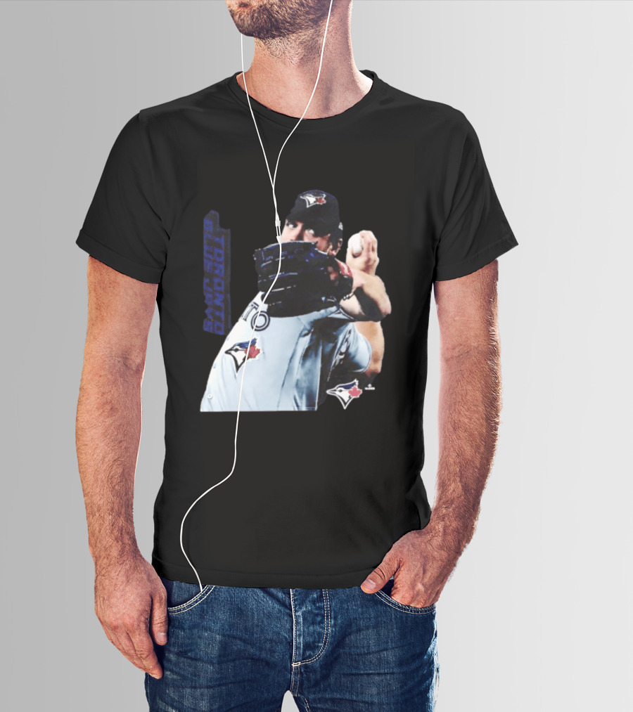 Trey Yesavage Toronto Blue Jays MLB Player Pitching Action T-Shirt