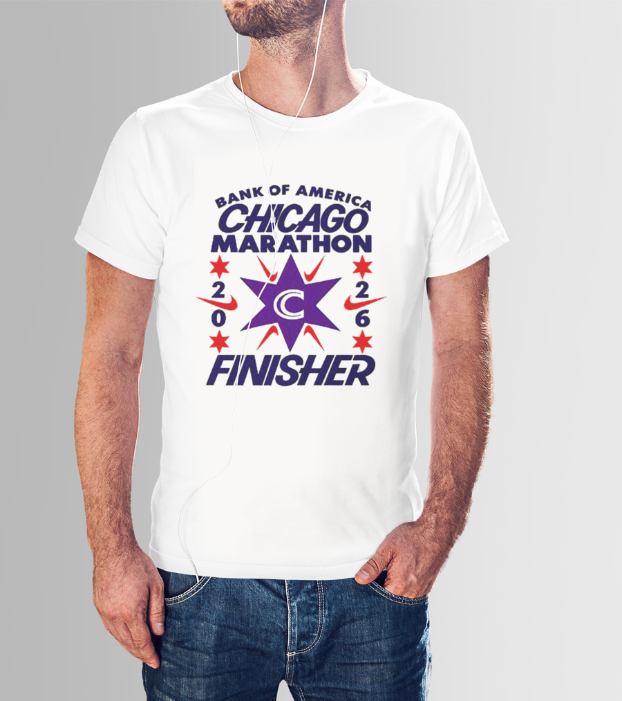 Bank Of America Chicago Marathon 2026 Finisher C Star Nike T-Shirt