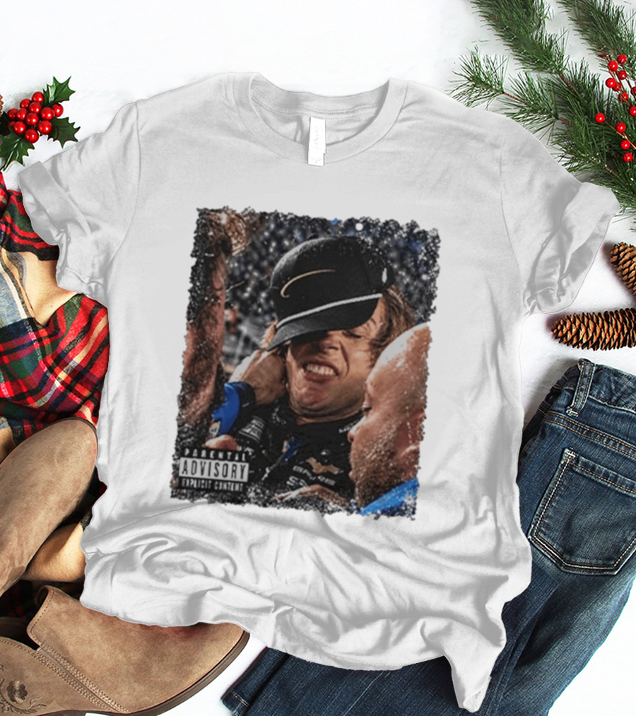 Parental Advisory Explicit Content Ryan Blaney Vs Carson Hocevar T-Shirt