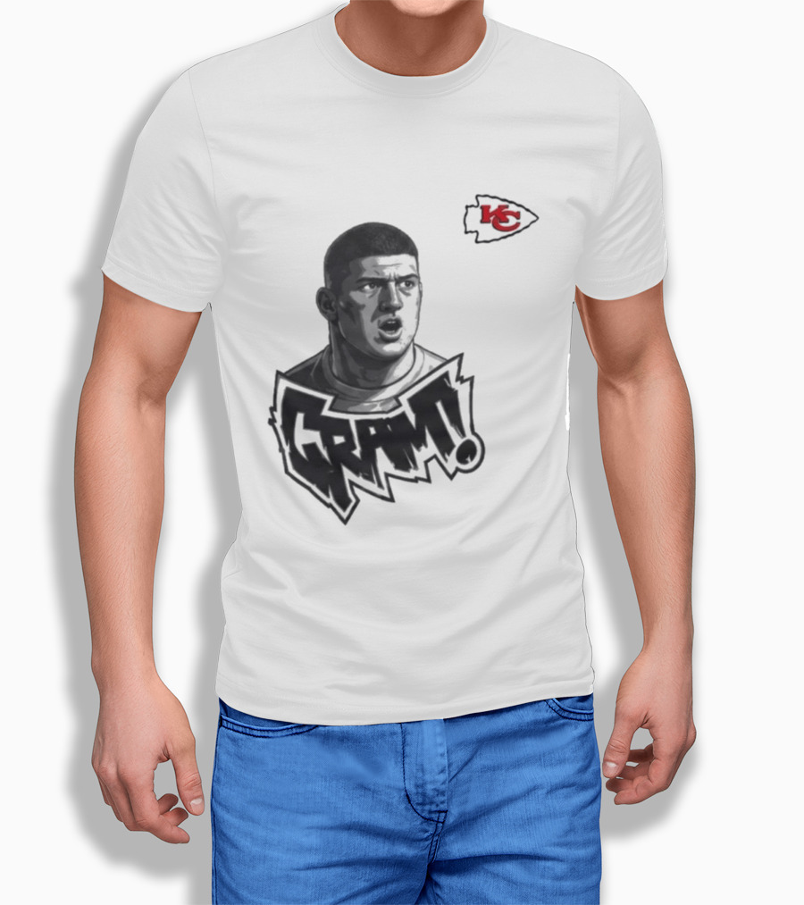 George Karlaftis GRM KC Chiefs Football Player T-Shirt