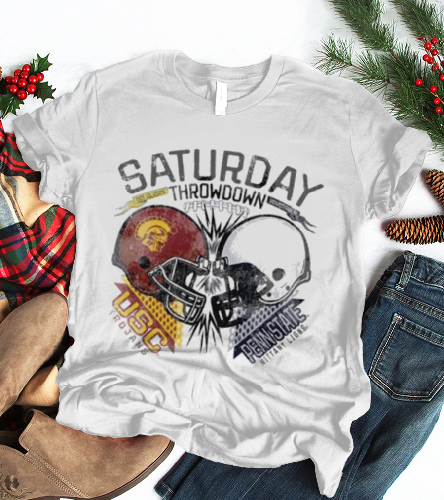 Saturday Throwdown Penn State Nittany Lions Vs USC Trojans Football 2026 T-Shirt