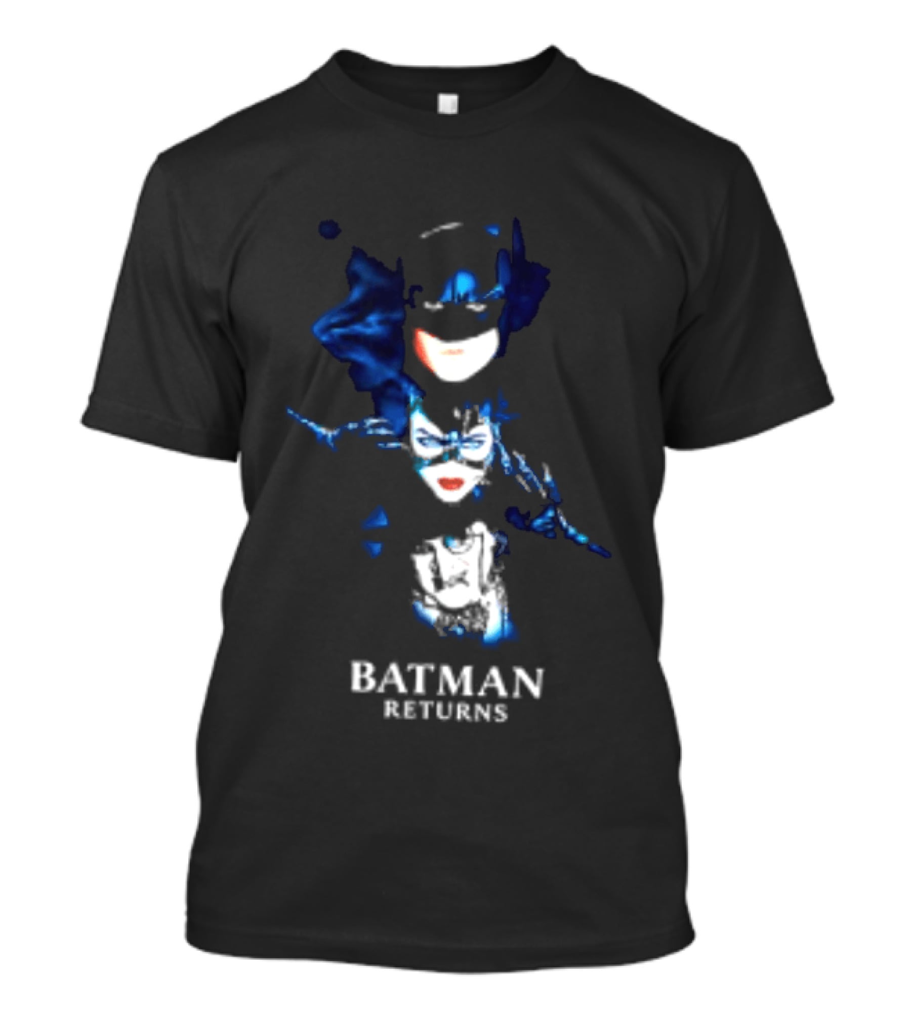 Batman Catwoman Vs Penguin Batman Returns Movie Two Sided T-Shirt
