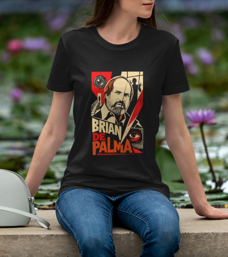 Brian De Palma The Camera Never Tells The Whole Truth Retro Film Noir T-Shirt