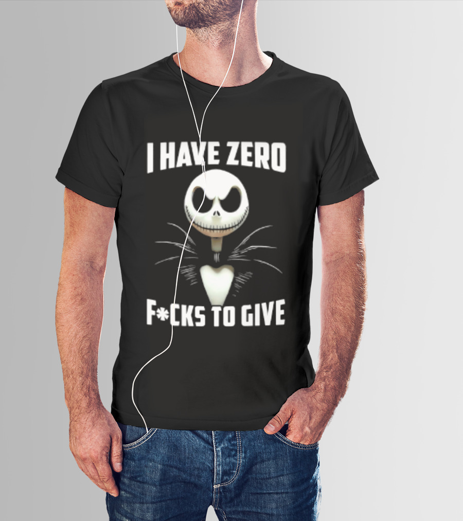 I Have Zero F Cks To Give Jack Skellington Halloween T-Shirt