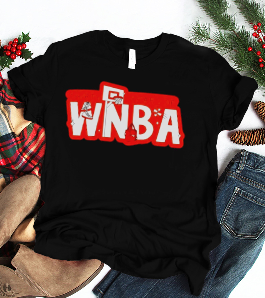 Thirty Years Of WNBA Basketball Hoops And Sneakers Celebration T-Shirt