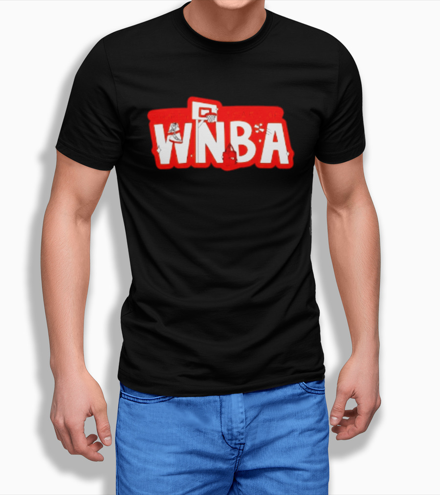 Thirty Years Of WNBA Basketball Hoops And Sneakers Celebration T-Shirt
