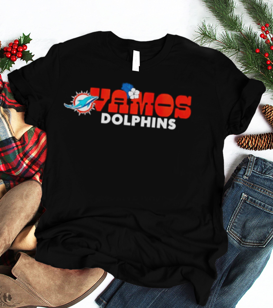 Miami Dolphins Vamos Hispanic Heritage Month Teal 2026 Celebrating Culture And Pride T-Shirt