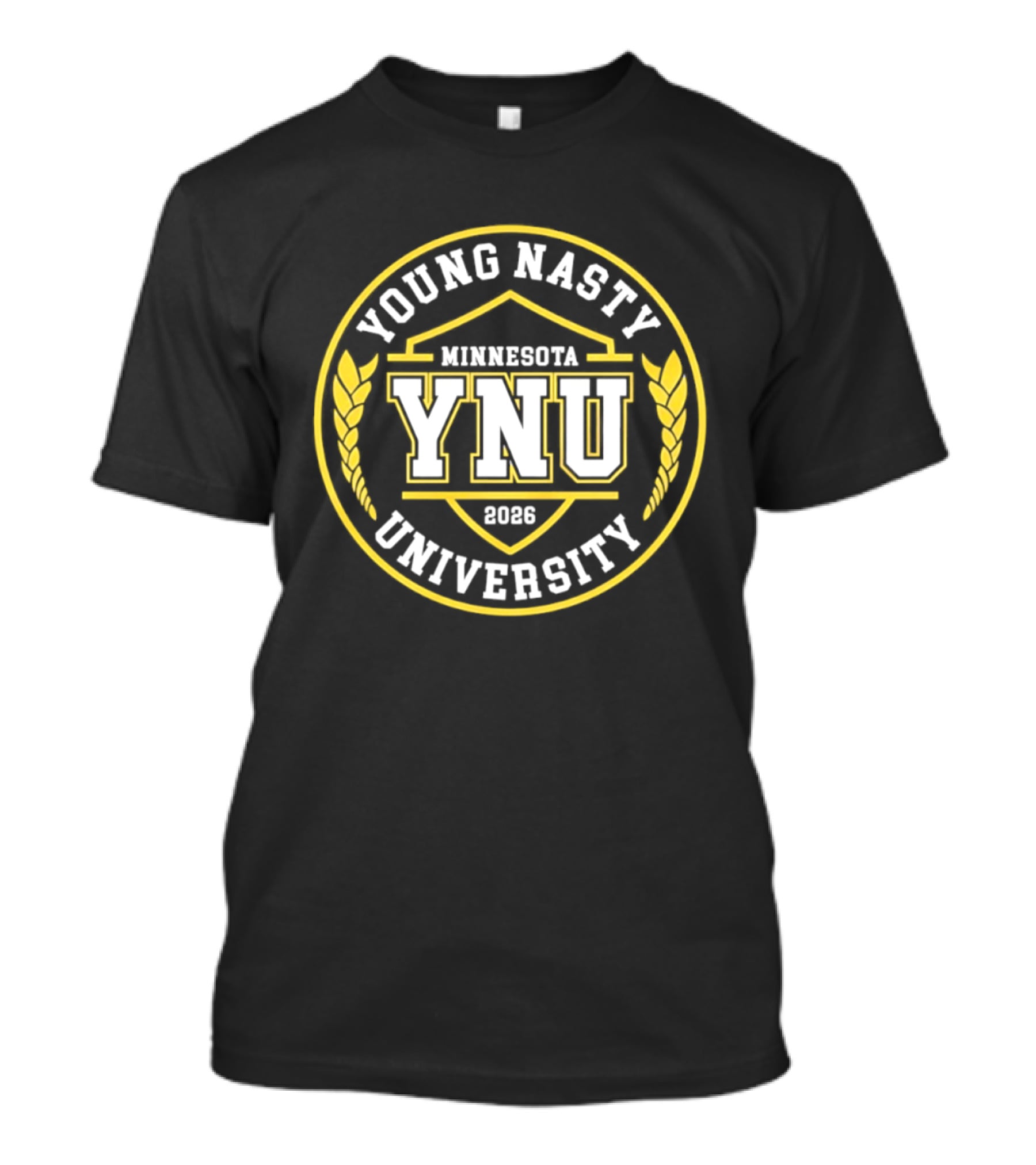 Young Nasty University YNU Minnesota 2026 Seal T-Shirt