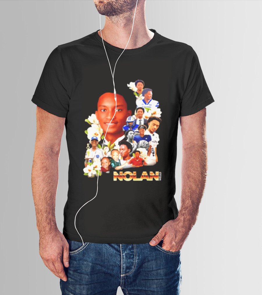 Justice For Nolan Wells 2026 Memorial Collage T-Shirt