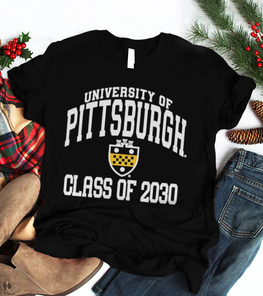 University Of Pittsburgh Class Of 2030 Crest T-Shirt
