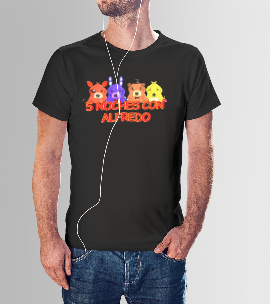 5 Noches Con Alfredo Five Nights At Freddy's Characters T-Shirt