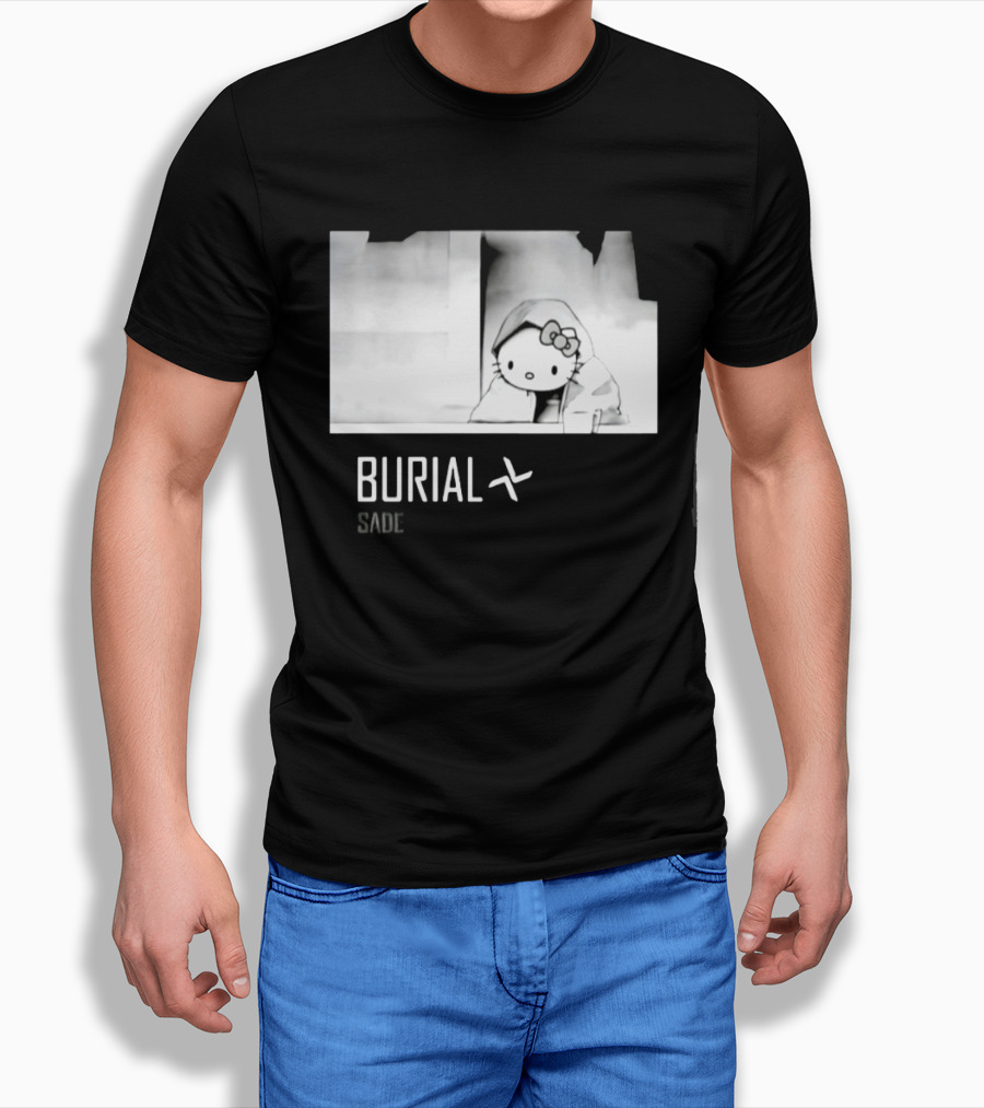 Burial Hello Kitty Sade Electronic Dubstep Cartoon T-Shirt