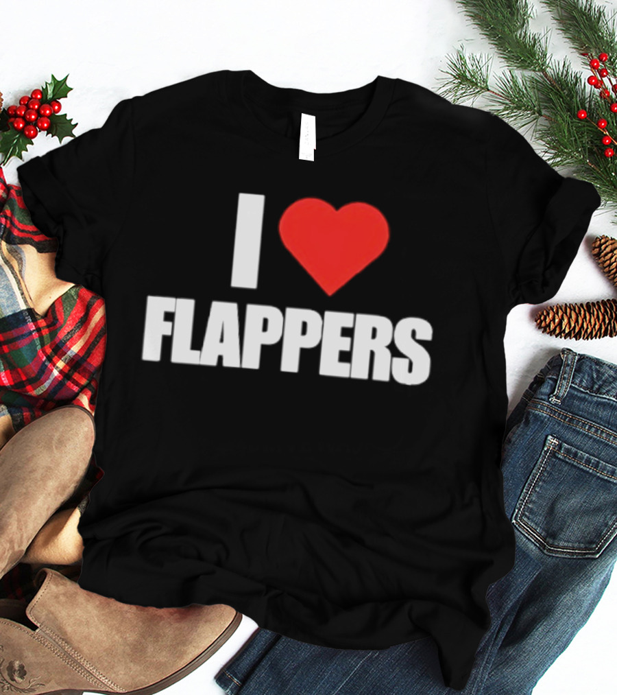 I Heart Flappers Retro Style Nostalgia Fan Favorite T-Shirt