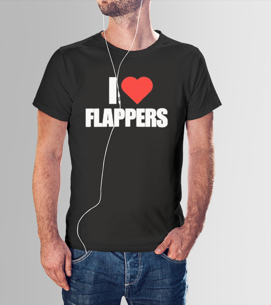 I Heart Flappers Retro Style Nostalgia Fan Favorite T-Shirt