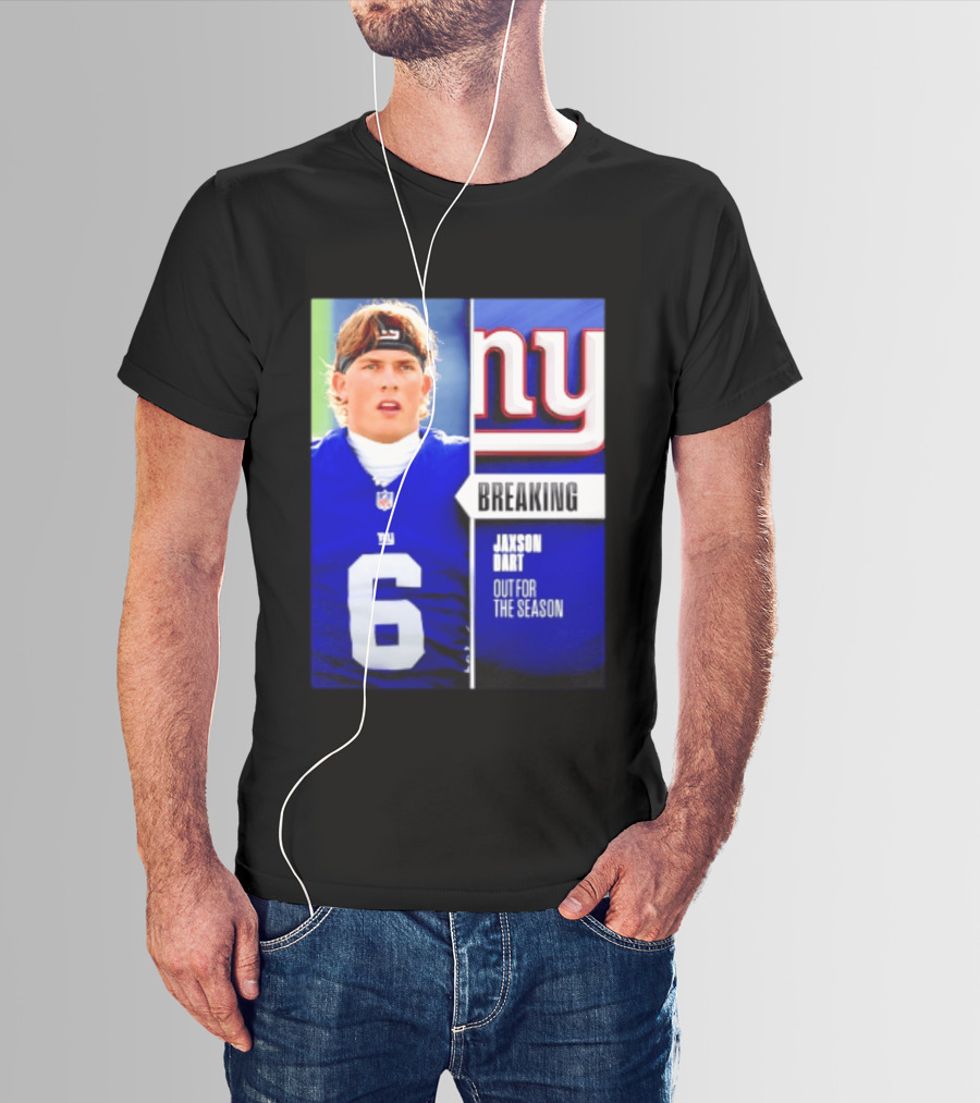 New York Giants Jaxson Dart Breaking Out For The Season T-Shirt