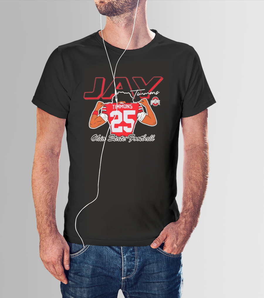 Ohio State Football Jay Timmons 25 Buckeyes T-Shirt